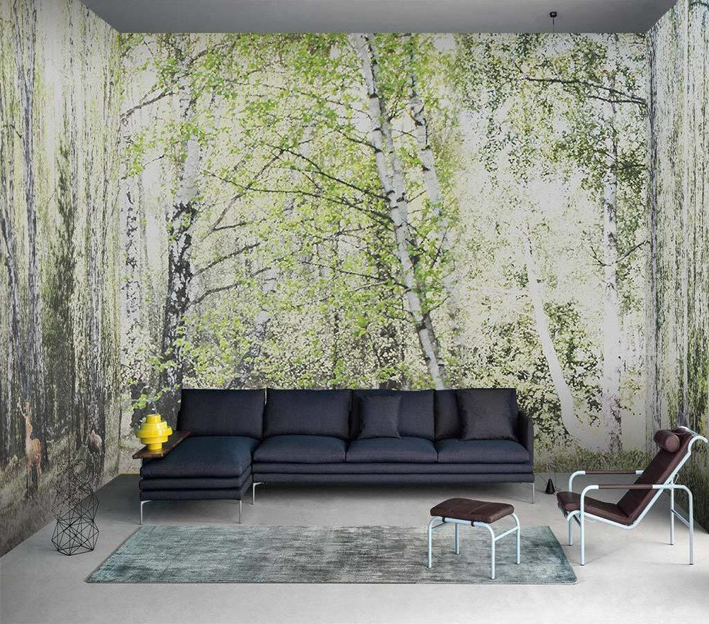 custom-size-wall-mural-decorative-wallpaper-small-forest-background-wall-painting