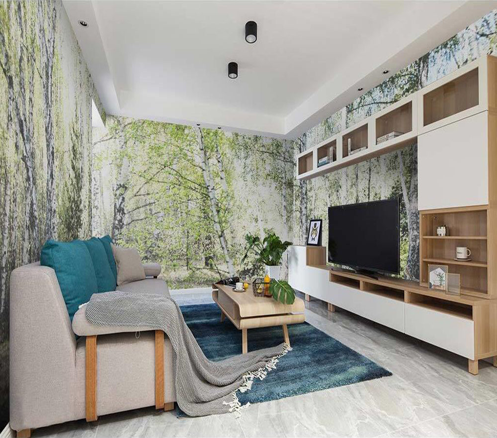 custom-size-wall-mural-decorative-wallpaper-small-forest-background-wall-painting