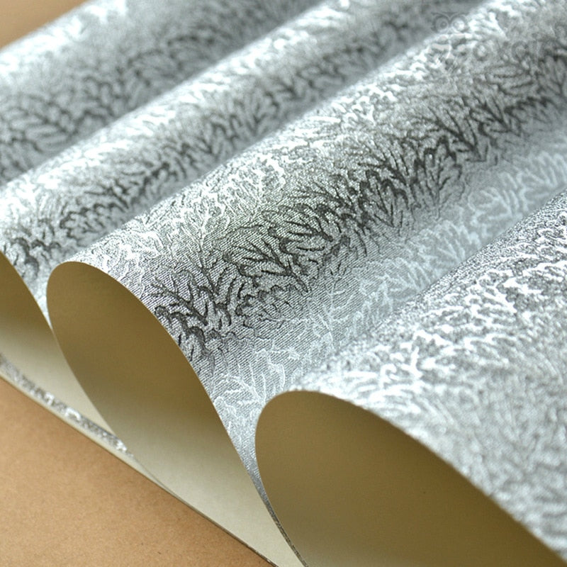Silver shop glitter wallpaper