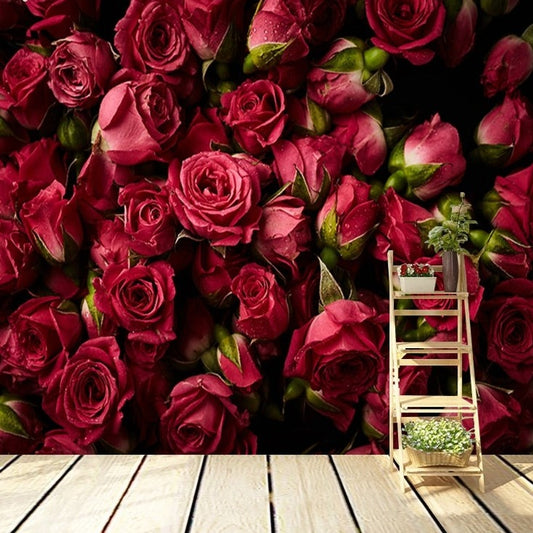 custom-mural-wallpaper-papier-peint-papel-de-parede-wall-decor-ideas-for-bedroom-living-room-dining-room-wallcovering-Red-Rose-Flower-3D-Backdrop-wedding-event-decor
