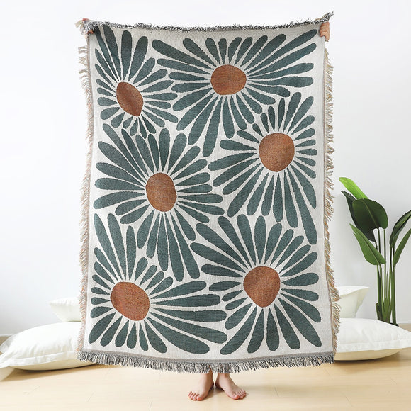 floral-daisy-pattern-woven-throw-blanket-wall-carpet-sofa-bed-room-decor-tassel-thread-blanket-large-throw-tapestry-picnic-mat