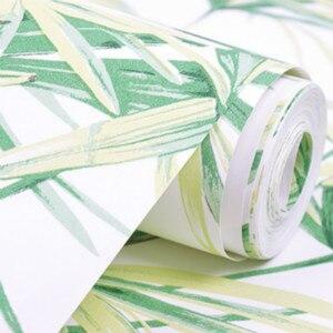 green-leaves-tropical-wall-paper-natural-bamboo-pattern-wallpaper-papier-peint