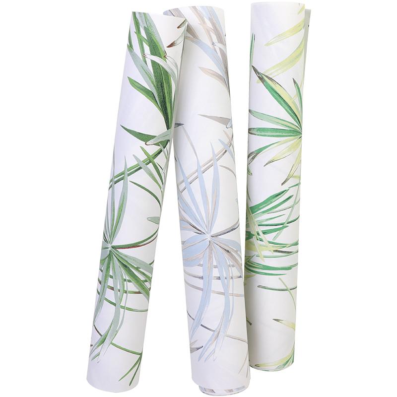 green-leaves-tropical-wall-paper-natural-bamboo-pattern-wallpaper-papier-peint