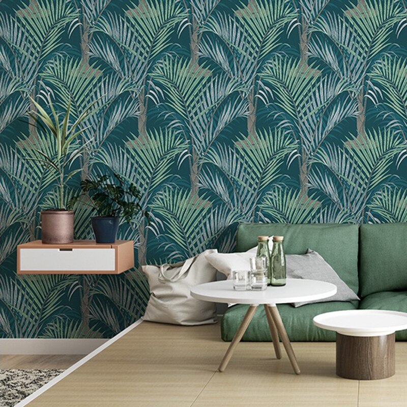 palm plant for bedroom Green Plant Palm Leaves Tropical Rainforest Wallpaper