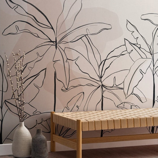 neutral-pink-inky-tropical-banana-tree-custom-wallpaper-mural-for-living-room-background-black-tone-3d-forest-wall-paper-mural-papier-peint