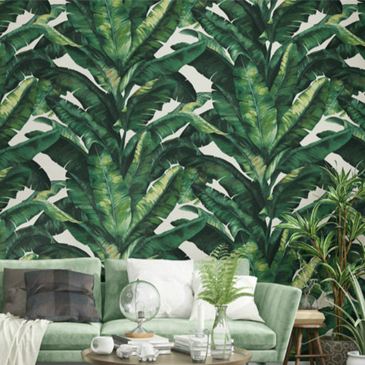 heavy-weight-banana-leaf-tropical-wall-paper-green-plant-living-room-background-black-vinyl-wallpapers-roll-grey-white-papier-peint