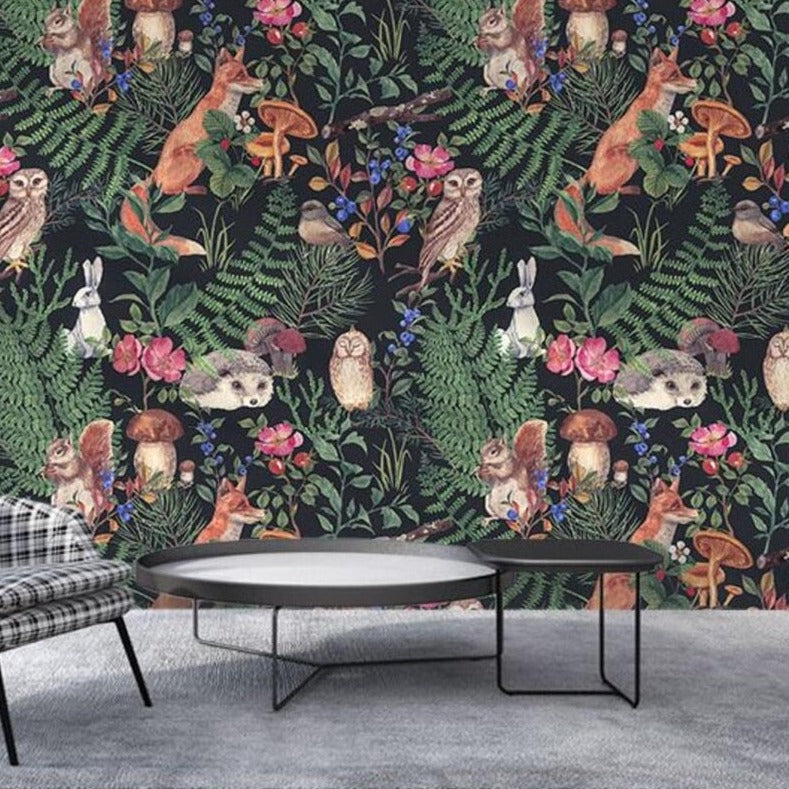 custom-southeast-asian-animals-and-plants-wallpaper-modern-art-mural-photo-wall-painting-living-room-sofa-background-papier-peint