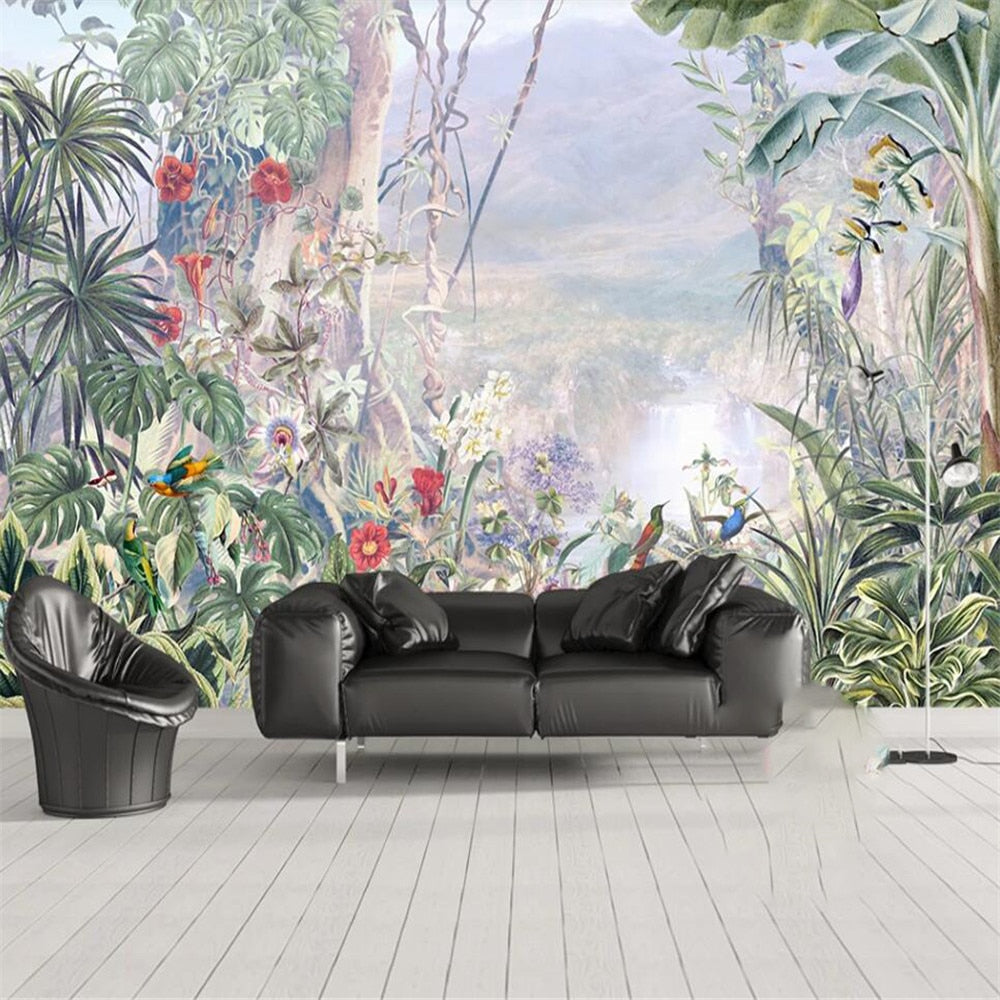 custom-3d-wallpaper-mural-european-garden-hand-painted-medieval-background-wall-living-room-bedroom-papier-peint