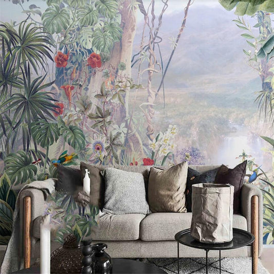 custom-3d-wallpaper-mural-european-garden-hand-painted-medieval-background-wall-living-room-bedroom-papier-peint