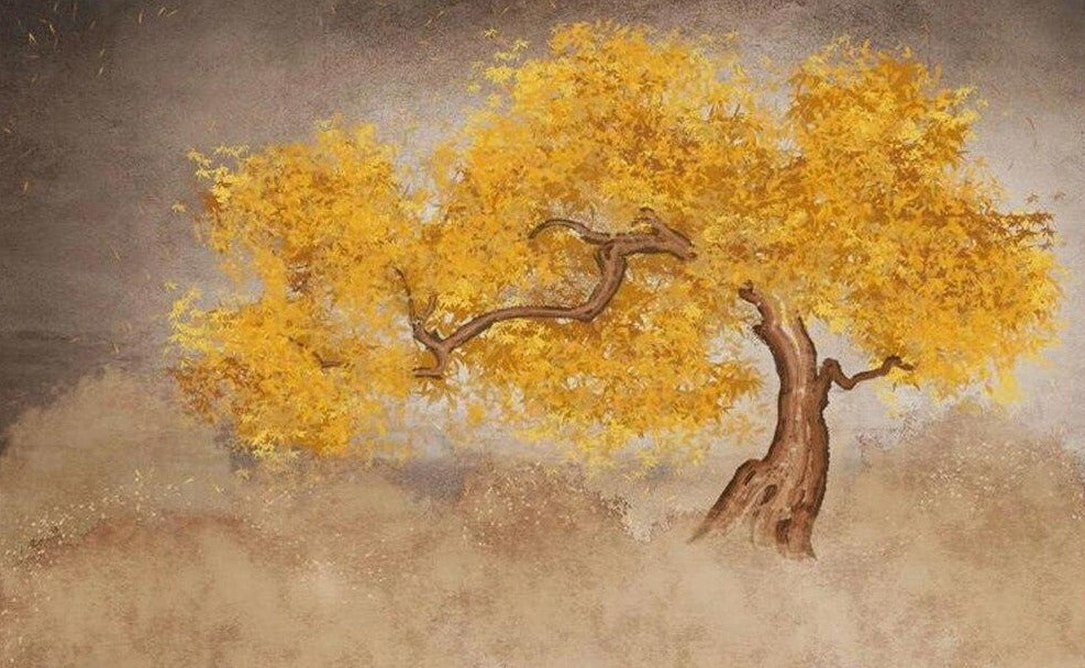 custom-large-wallpaper-mural-hand-painted-new-chinese-background-wall-decoration-painting-hand-painted-maple-leaf-forest-papier-peint