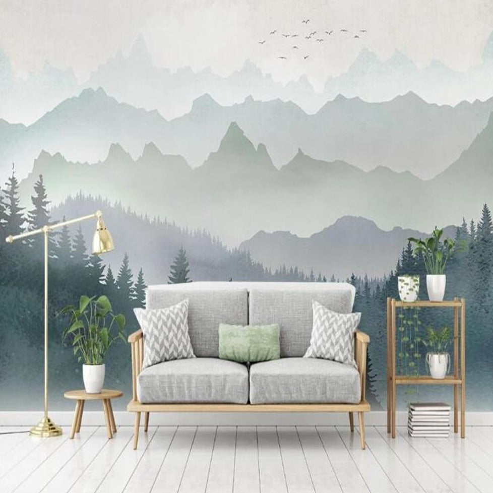 custom-mural-wallpaper-3d-living-room-bedroom-home-decor-wall-painting-papel-de-parede-papier-peint-mountains-forest-misty