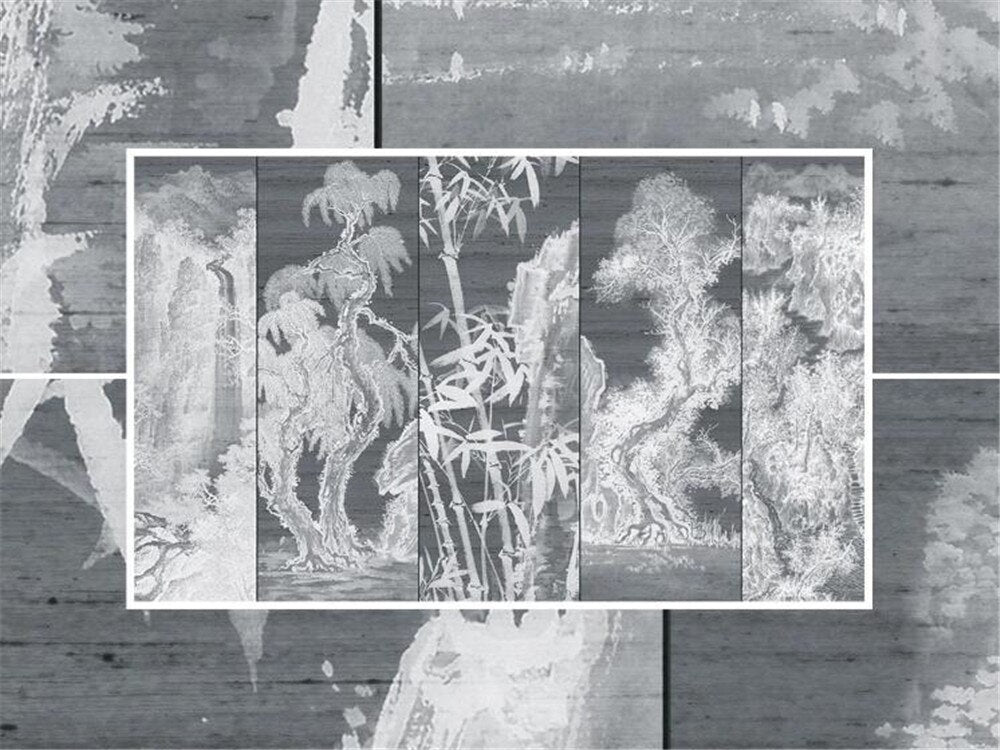 custom-large-wallpaper-mural-new-chinese-style-chinese-painting-landscape-pine-bamboo-bamboo-forest-papier-peint