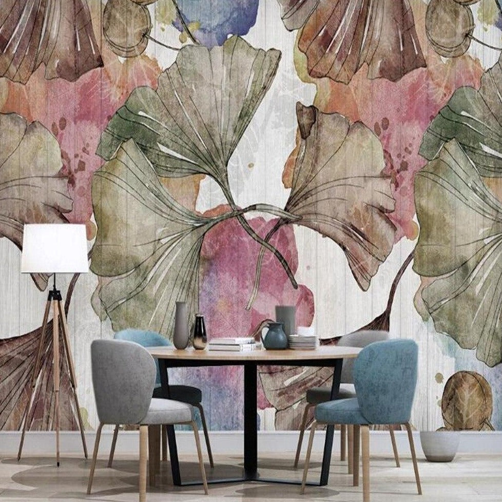 custom-mural-wallpaper-3d-living-room-bedroom-home-decor-wall-painting-papel-de-parede-papier-peint-nordic-ginkgo-leaf-retro