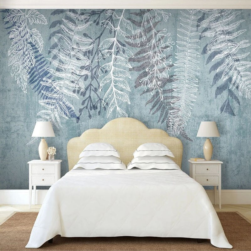custom-mural-wallpaper-papier-peint-papel-de-parede-wall-decor-ideas-for-bedroom-living-room-dining-room-wallcovering-Tropical-Plant-Leaves