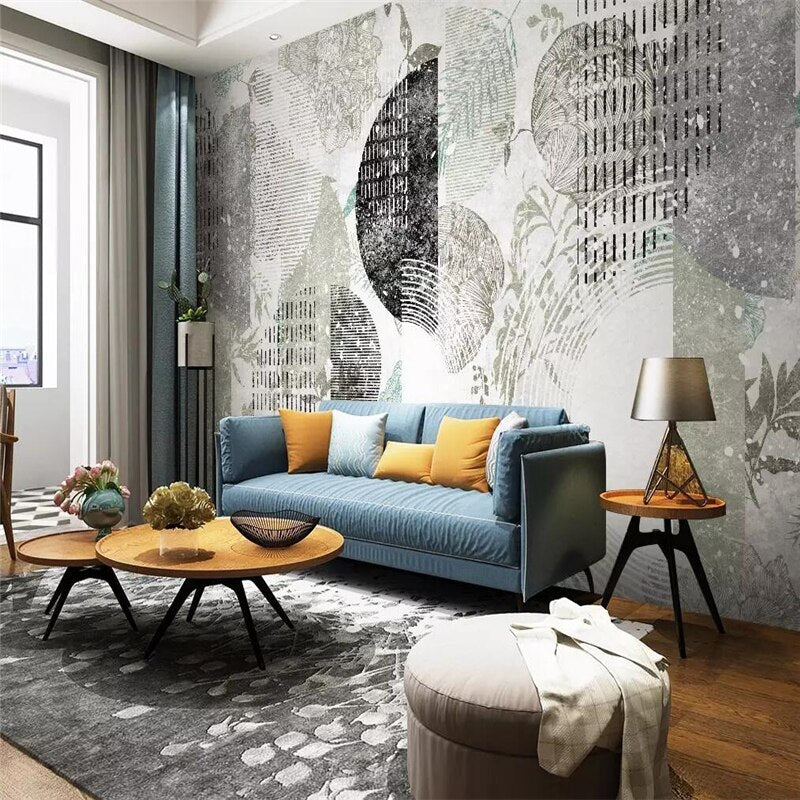 custom-mural-wallpaper-3d-living-room-bedroom-home-decor-wall-painting-papel-de-parede-papier-peint-modern-simple-aesthetic-style-fantasy-flower-pattern-geometric-background-wall
