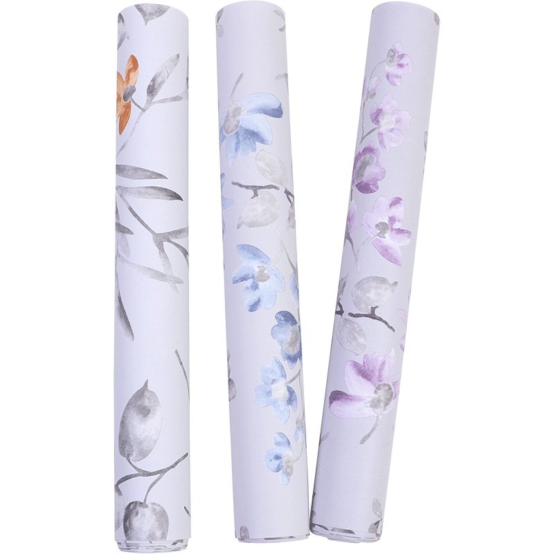 nordic-pastoral-purple-wallpaper-flower-small-foral-modern-minimalist-bedroom-living-room-background-wall-wallpaper-papier-peint