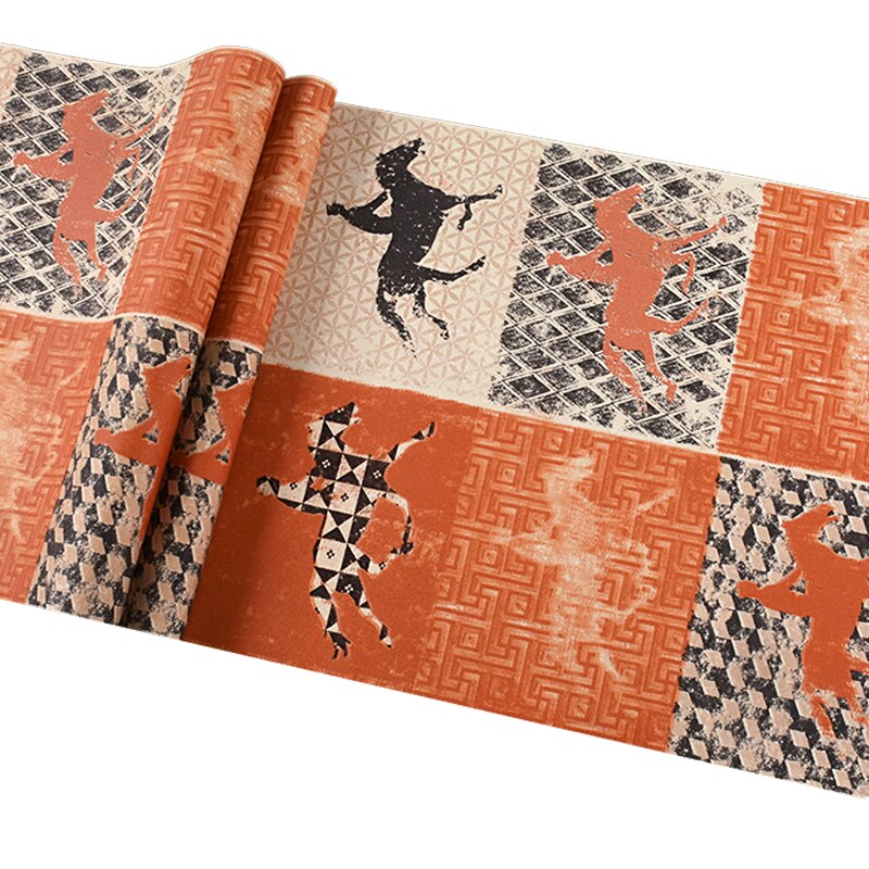 occident-vintage-non-woven-wallpaper-orange-color-living-room-bedroom-background-wall-paper-home-decoration-papier-peint