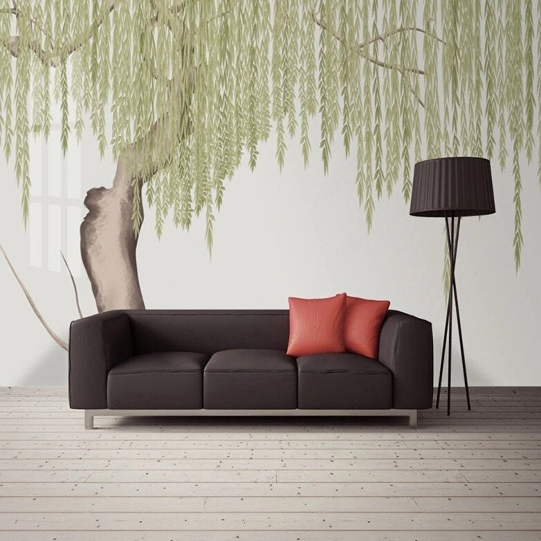 custom-mural-wallpaper-papier-peint-papel-de-parede-wall-decor-ideas-for-bedroom-living-room-dining-room-wallcovering-Chinese-Style-Hand-painted-Willow