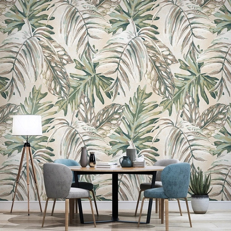 custom-wallpaper-nordic-tropical-plant-leaves-murals-living-room-bedroom-background-wall-decor-wall-paper-papel-de-parede-papier-peint