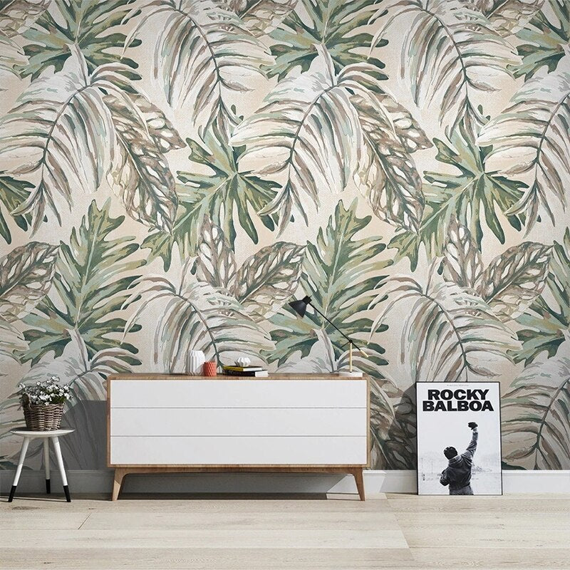custom-wallpaper-nordic-tropical-plant-leaves-murals-living-room-bedroom-background-wall-decor-wall-paper-papel-de-parede-papier-peint