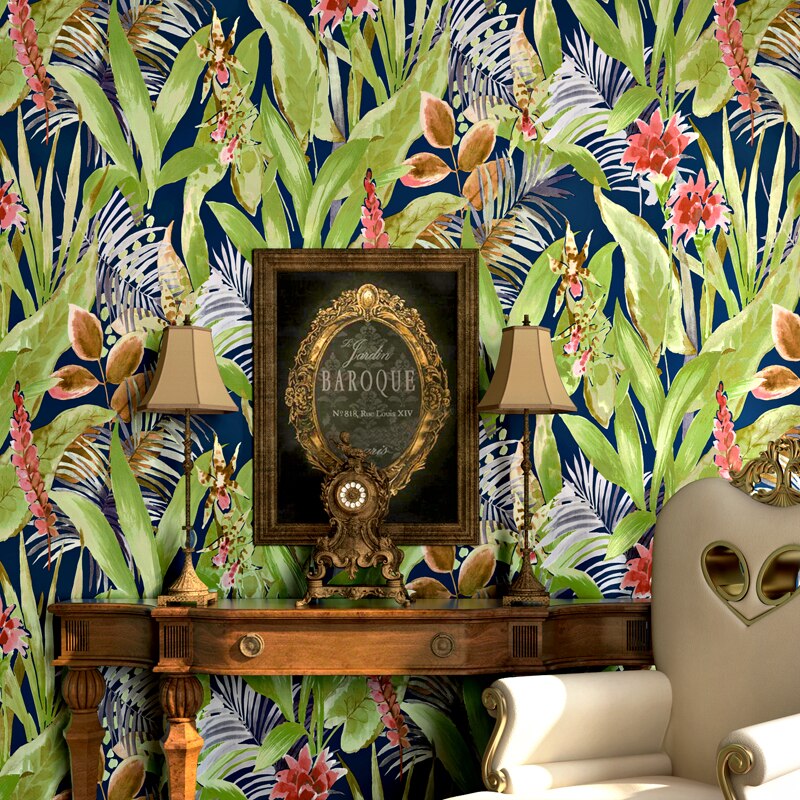 pure-paper-wallpaper-roll-pastoral-style-green-plant-leaves-flowers-bedroom-living-room-tv-background-wall-papers-home-decor-3d-papier-peint