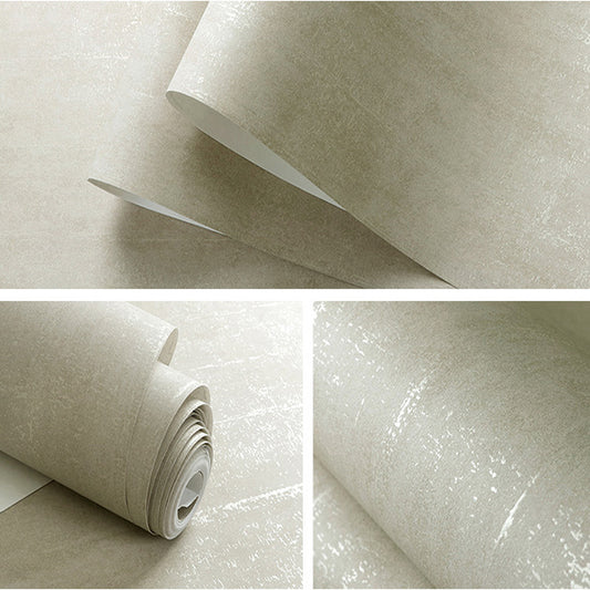 Retro Solid Color Wallpaper-Light Khaki (5.3 ㎡)