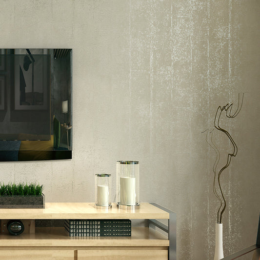 Retro-Plain-Solid-Color-Silver-Gray-Striped-Wallpaper