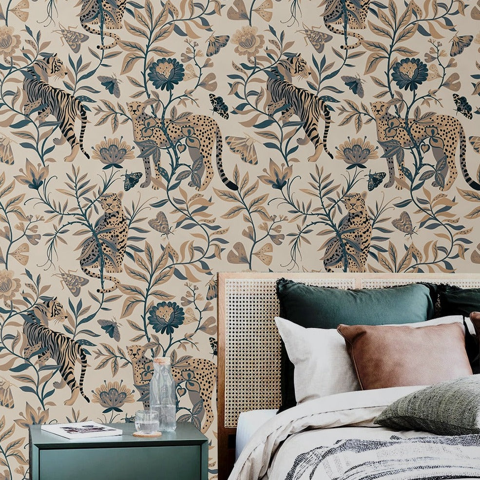 custom-wallpaper-3d-mural-tropical-jungle-animals-leopard-and-tiger-background-wall-papel-de-parede-papier-peint