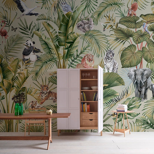 custom-nordic-forest-wallpaper-tropical-rainforest-plant-animal-mural-3d-wall-paper-living-room-tv-background-home-improvement-papier-peint