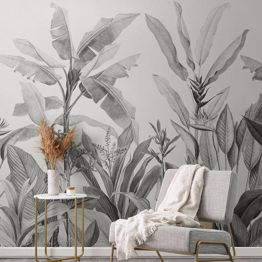grayscale-plants-custom-wallpaper-mural-botanical-banana-leaf-for-bedroom-home-office-kitchen-minimal-decor-3d-tropical-stickers-papier-peint