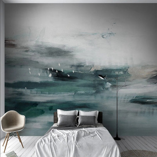 custom-3d-photo-hand-painted-abstract-art-green-wallpaper-bedroom-living-room-sofa-background-wall-waterproof-canvas-large-mural-papier-peint
