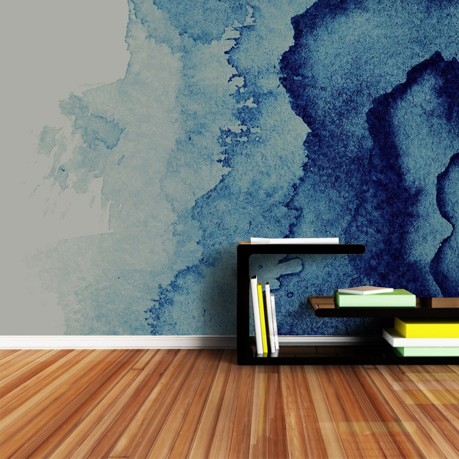 custom-mural-wallpaper-papier-peint-papel-de-parede-wall-decor-ideas-for-bedroom-living-room-dining-room-wallcovering-Blue-Marble-Pattern