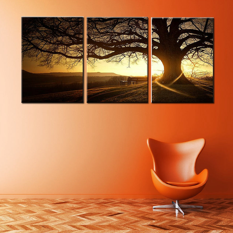 simple-life-3-panels-modern-printed-tree-painting-picture-sunset-canvas-painting-wall-art-home-decor-for-living-room-unframed