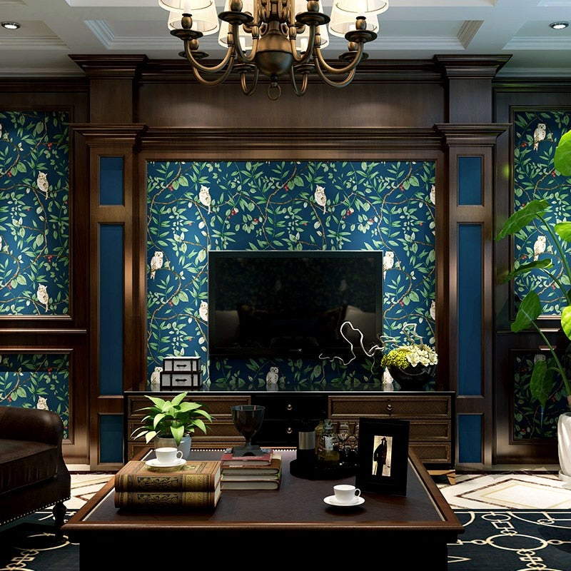 vintage-american-birds-flowers-wallpaper-for-living-room-bedroom-blue-countryside-floral-contact-paper-home-decoration-ab-style