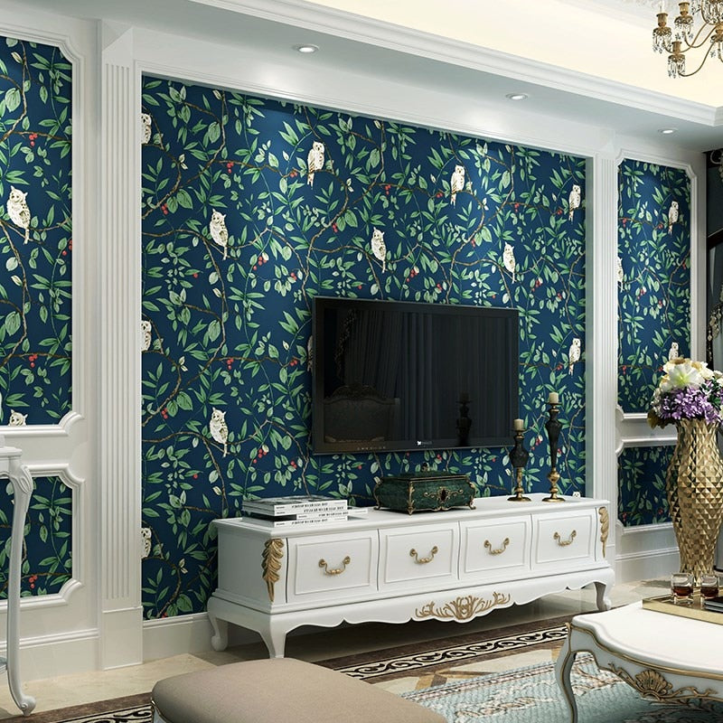 vintage-american-birds-flowers-wallpaper-for-living-room-bedroom-blue-countryside-floral-contact-paper-home-decoration-ab-style