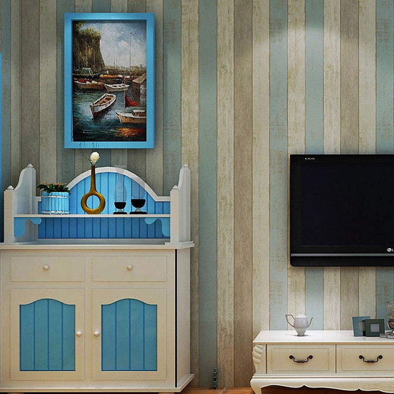 wood-grain-effect-wallpaper-vintage-retro-wallcovering-home-improvement-living-room