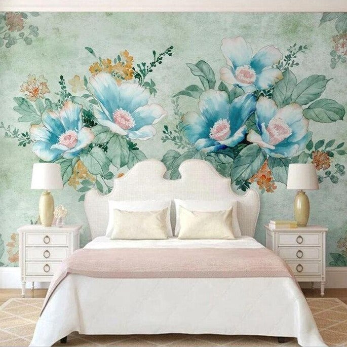 custom-mural-wallpaper-3d-living-room-bedroom-home-decor-wall-painting-papel-de-parede-papier-peint-hand-painted-flower-blue-green-floral-wallcovering