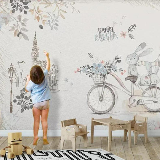 custom-mural-nursery-nordic-fashion-wallpapers-animal-balloons-kids-house-background-papel-de-parede-wall-papers-home-decor-papier-peint