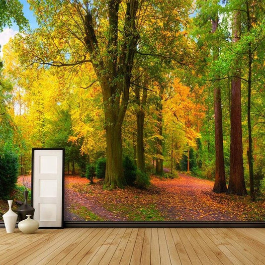 custom-mural-wallpaper-papier-peint-papel-de-parede-wall-decor-ideas-for-bedroom-living-room-dining-room-wallcovering-autumn-colorful-trees