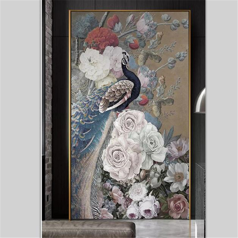 custom-wallpaper-3d-mural-new-chinese-style-flower-rich-rose-peacock-porch-background-wallpaper-murals-papel-de-parede