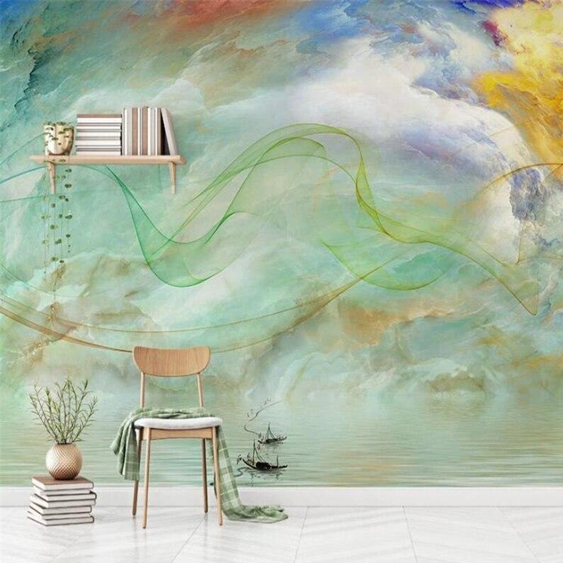 custom-wallpaper-mural-gold-foil-landscape-tv-sofa-background-new-chinese-abstract-light-luxury-papier-peint-wallcovering