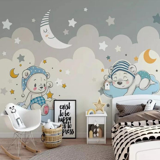 mural-nursery-customized-modern-fashion-stereo-wallpaper-elephant-riding-bicycle-cloud-children-background-wallpapers-home-decor-papier-peint