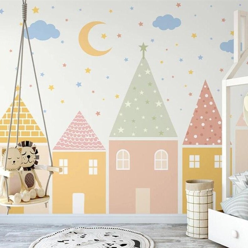 custom-mural-wallpaper-3d-living-room-bedroom-home-decor-wall-painting-papel-de-parede-papier-peint-small-houses-kids-wallpaper-nursery-decor