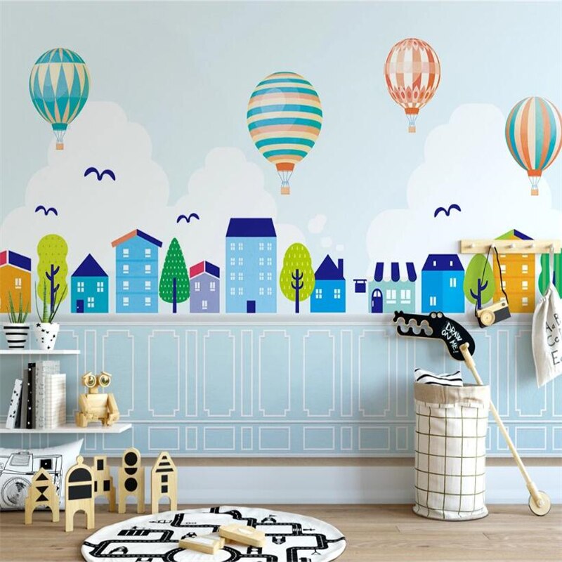 custom-wallpaper-mural-blue-cartoon-tree-cute-wallpaper-for-children-room-wallpapers-for-kids-background-3d-white-plaster-line-papier-peint