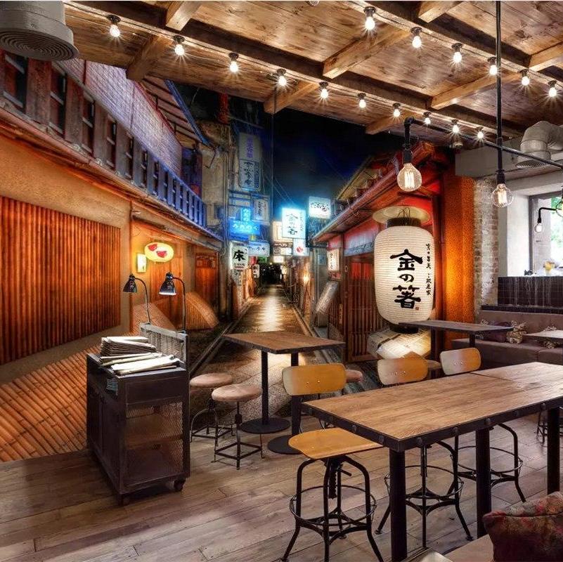 vintage-street-japanese-restaurant-decoration-mural-sushi-shop-background-wall-wallpaper-for-kids-room-papel-mural