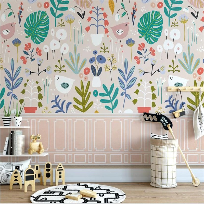 custom-wallpaper-mural-blue-cartoon-tree-cute-wallpaper-for-children-room-wallpapers-for-kids-background-3d-white-plaster-line-papier-peint