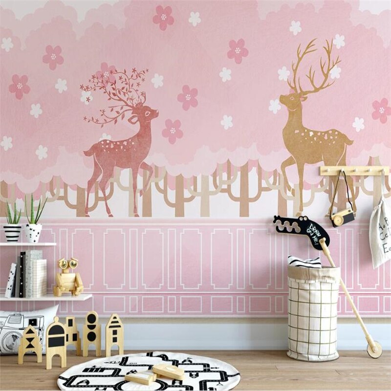 custom-wallpaper-mural-blue-cartoon-tree-cute-wallpaper-for-children-room-wallpapers-for-kids-background-3d-white-plaster-line-papier-peint