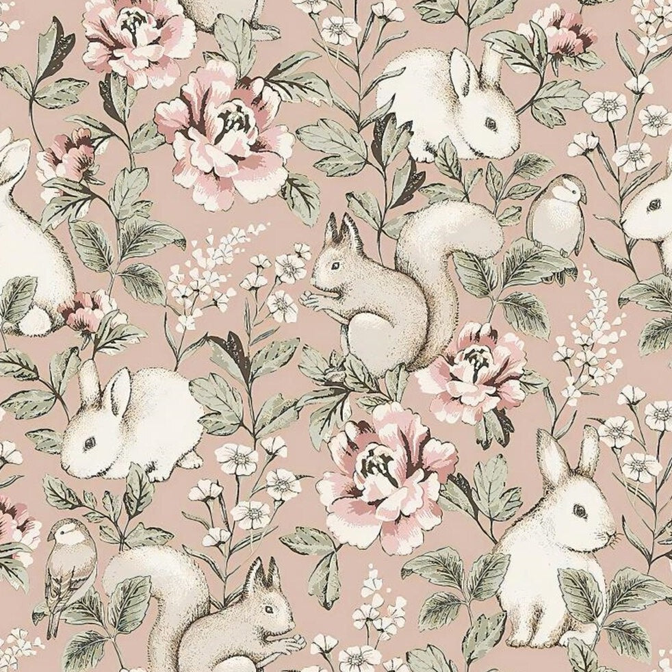 custom-mural-forest-small-animal-rabbit-wallpaper-for-children-room-pink-bedroom-tv-background-3d-wall-paper-home-decor-papier-peint