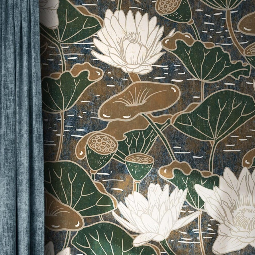 custom-modern-plant-flower-lotus-retro-wallpaper-for-living-room-decoration-home-decor-wall-paper-mural-wall-covering-papier-peint