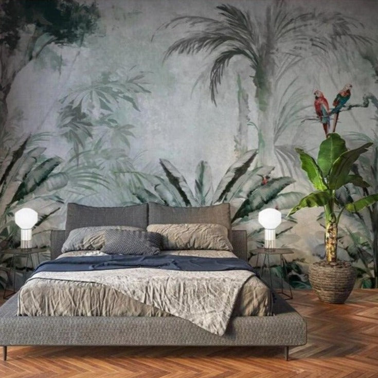 custom-wallpaper-mural-tropical-rainforest-parrot-Nordic-tropical-plant-leaves-modern-wallpapers-minimalist-TV-background-3D-wall-stickers-home-decor-papier-peint